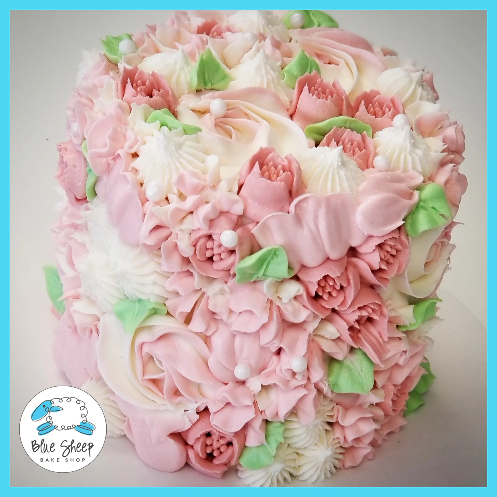 5" Blush Textures To Go Cake