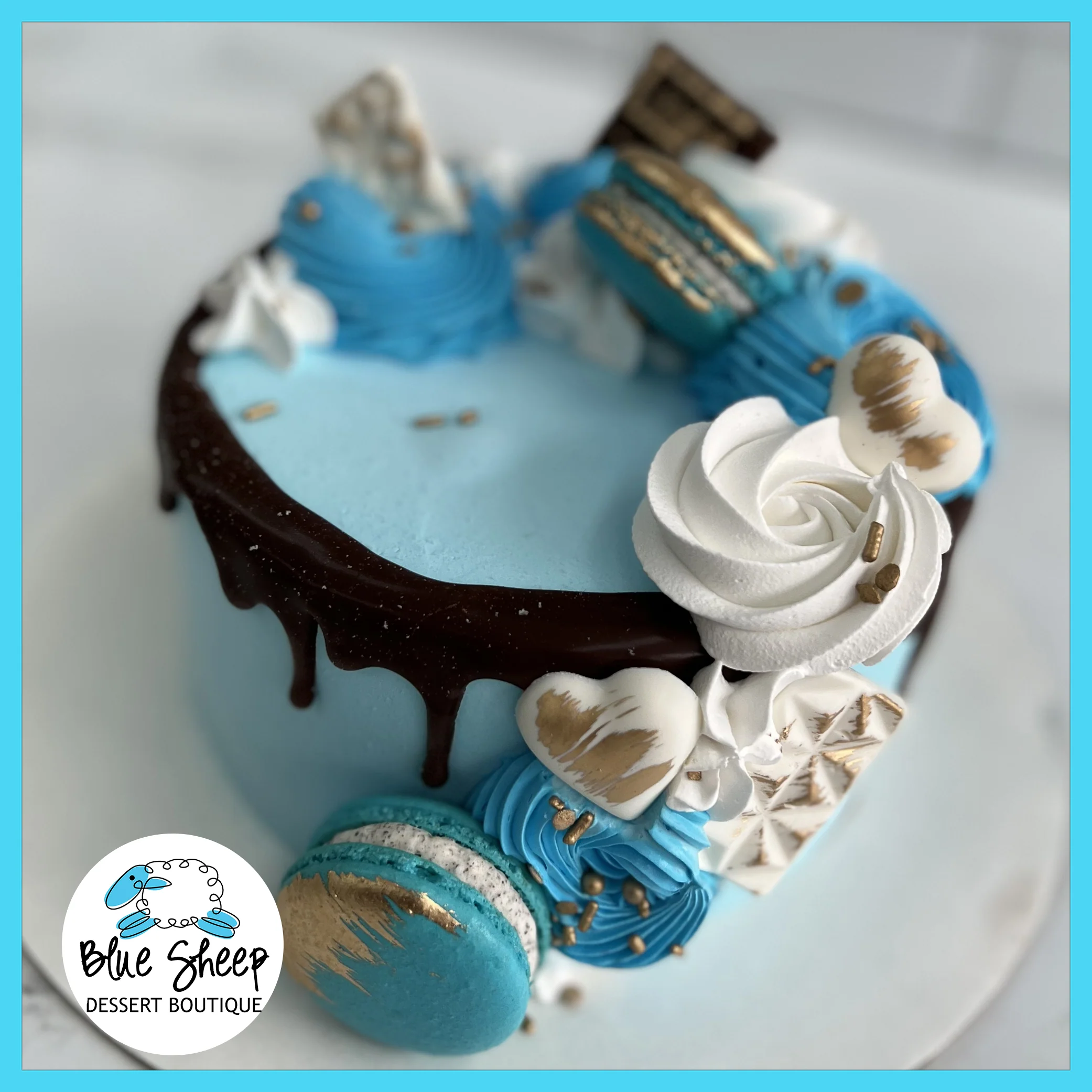 Blue Steel Ice Cream Cake