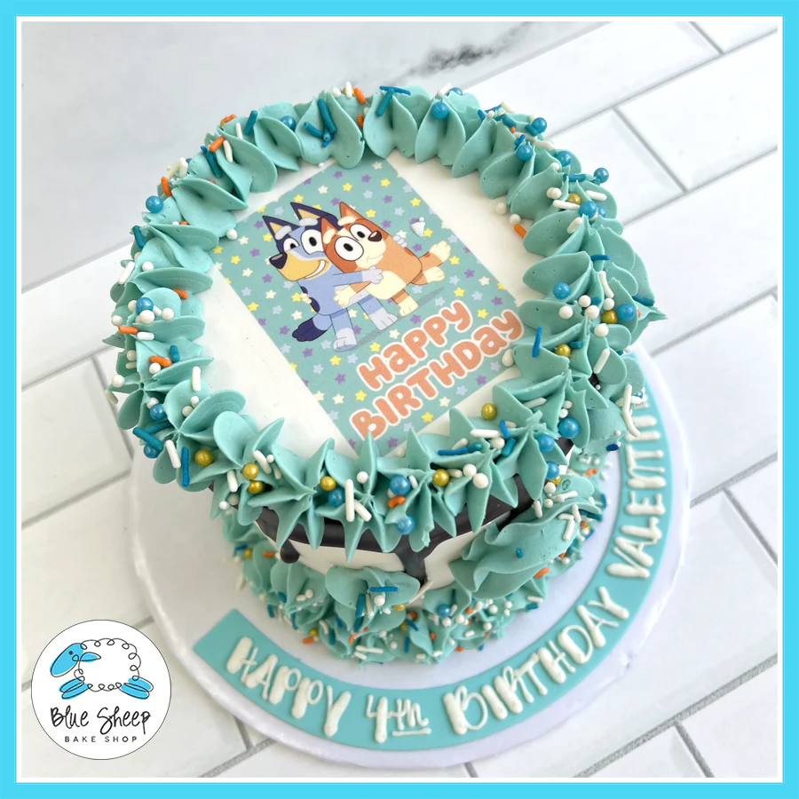 Bluey and Bingo Birthday Cake