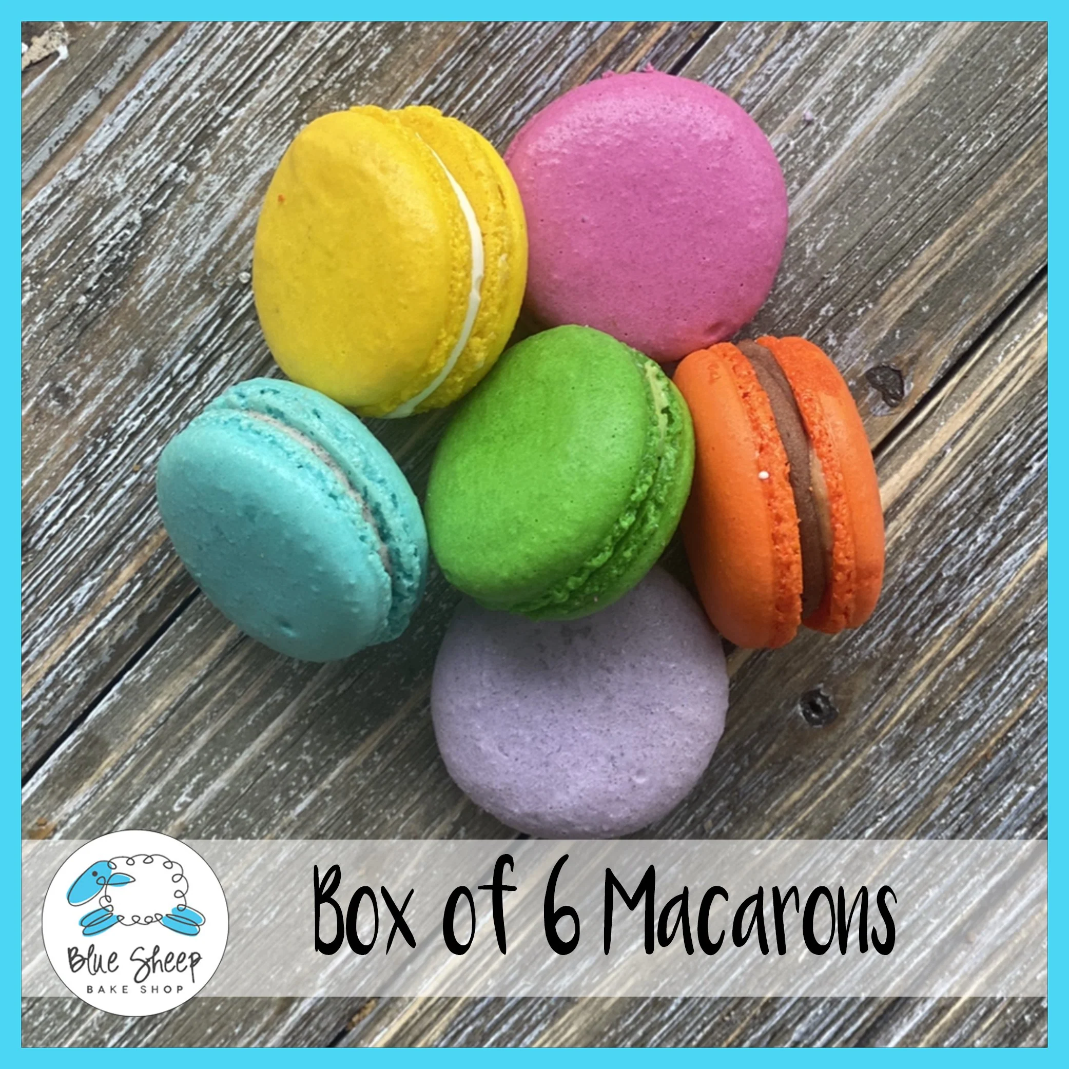 Box of 6 French Macarons!