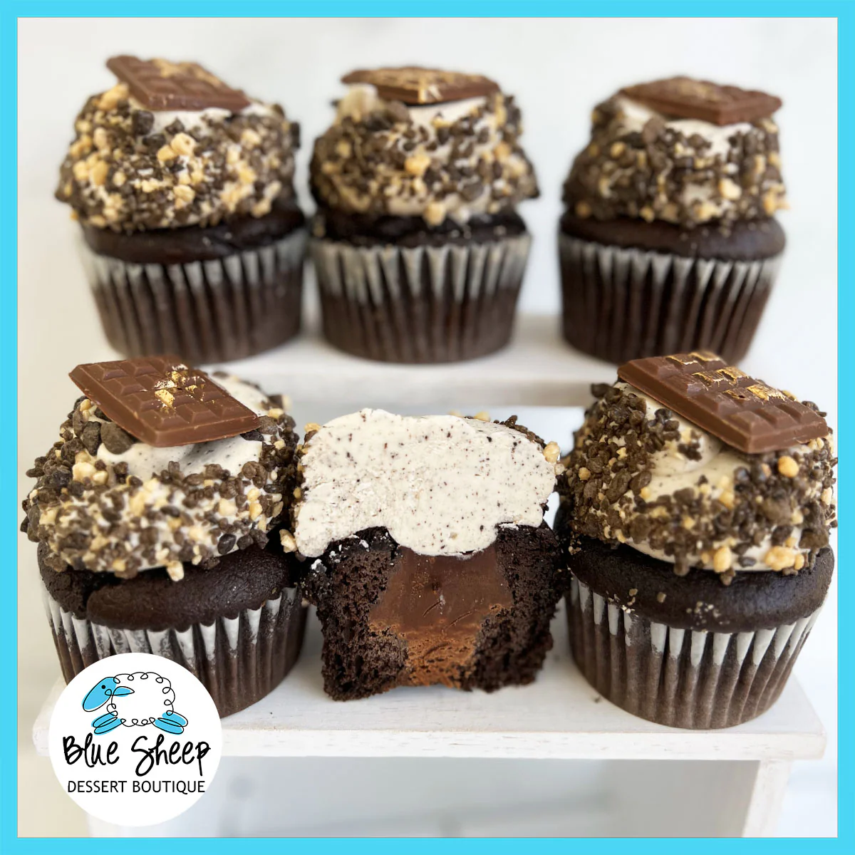 Chocolate Eclair Cupcake - STUFFED