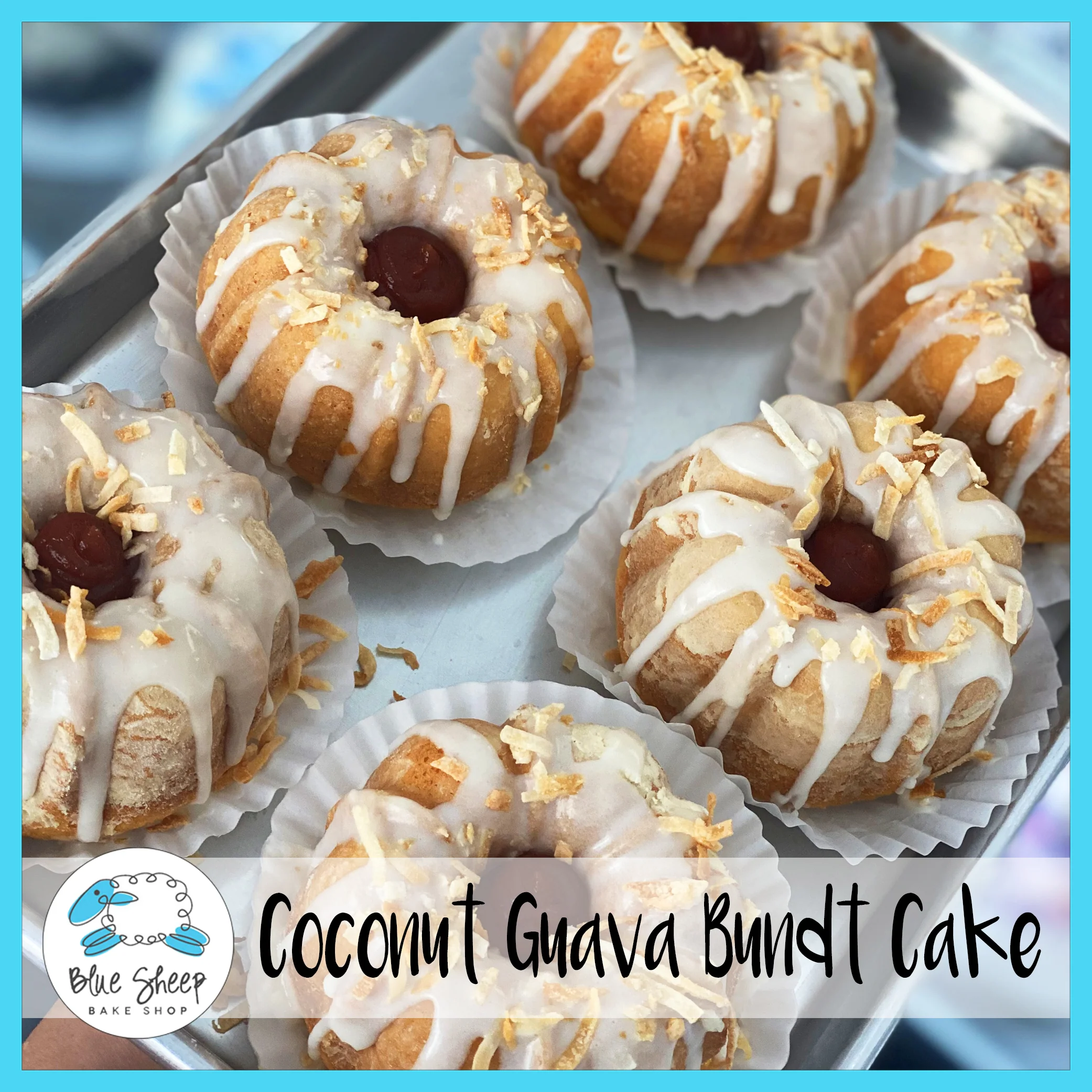 Coconut Guava Bundt Cake
