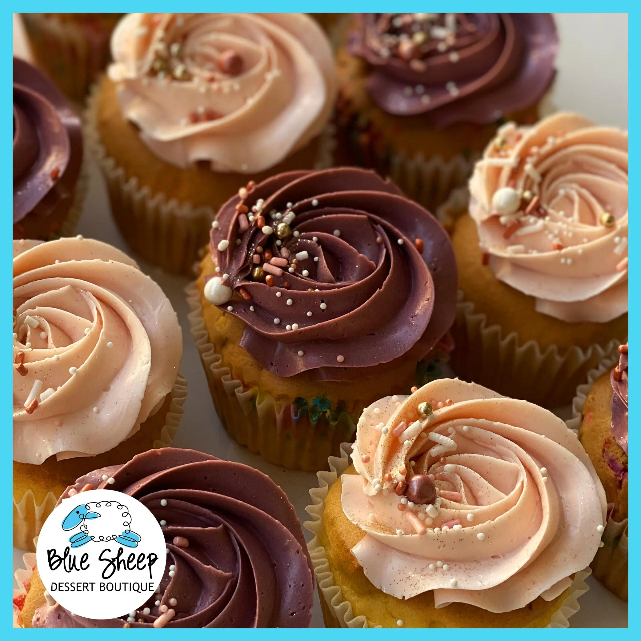 12 Custom Rosette Cupcakes with filling - Image 2