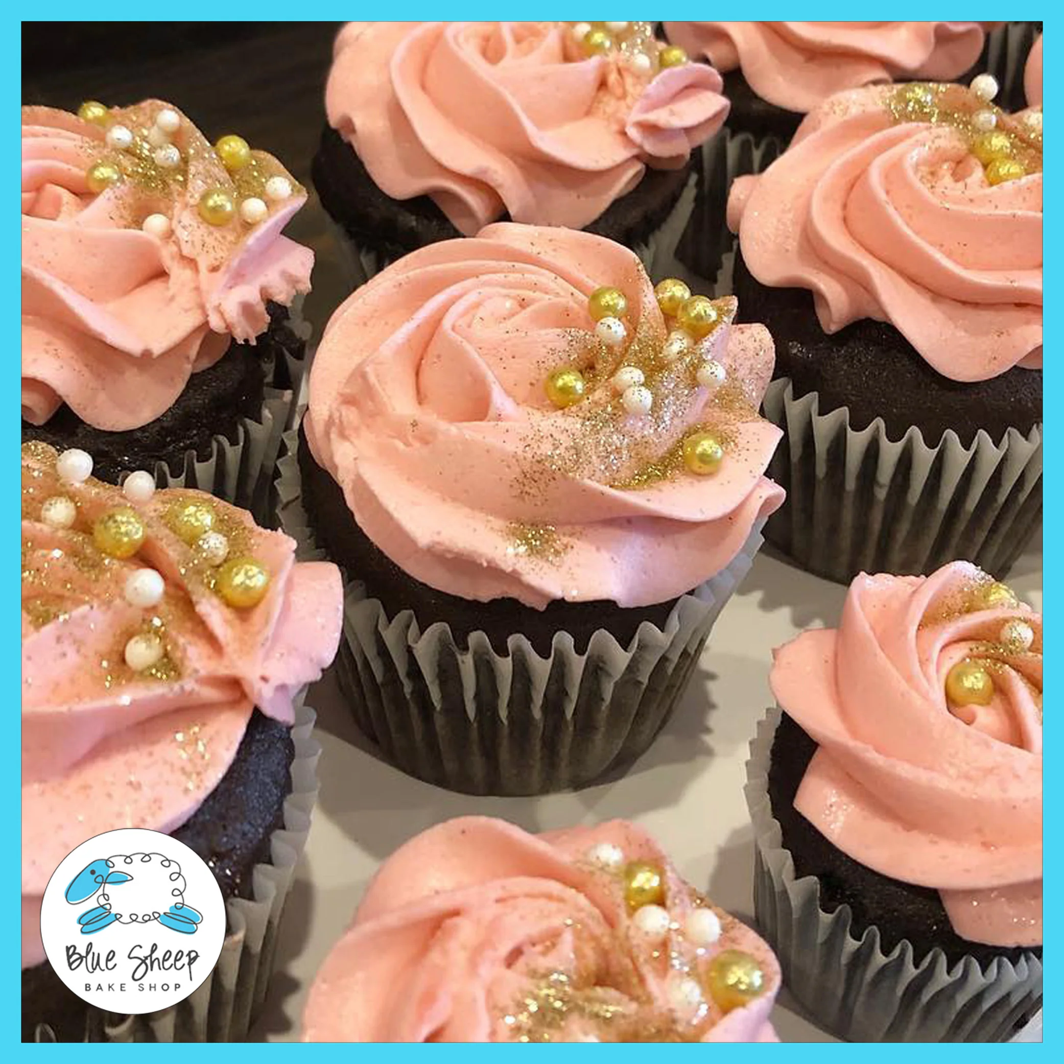 12 Custom Rosette Cupcakes with filling - Image 3