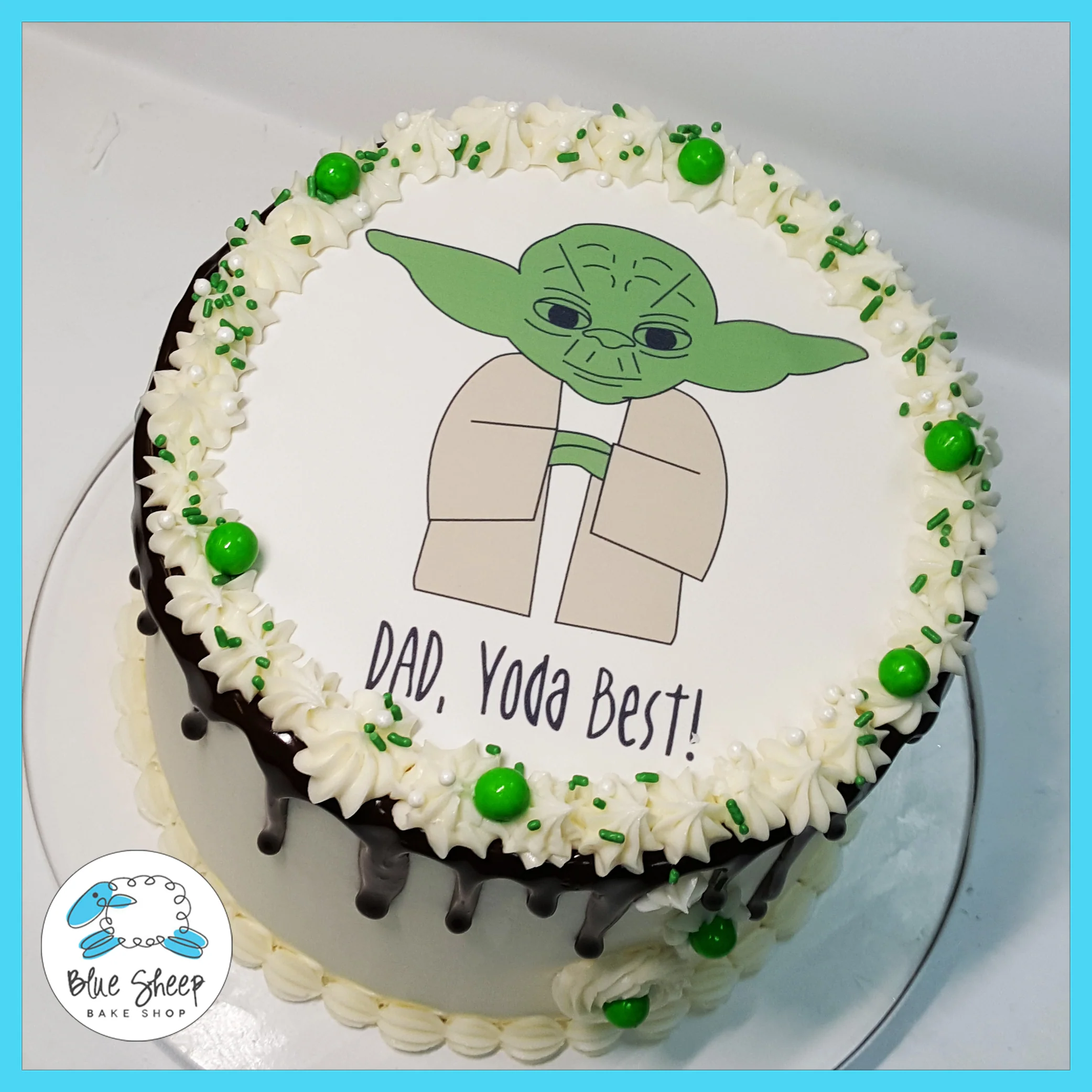 Dad, Yoda Best Ice Cream Cake