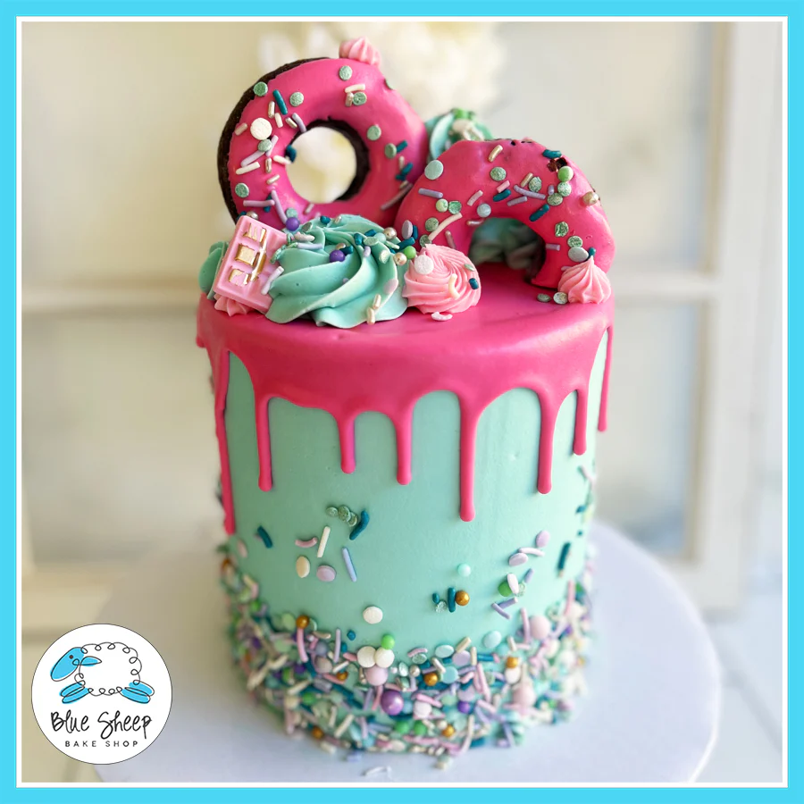 Drizzle My Donut Birthday Cake
