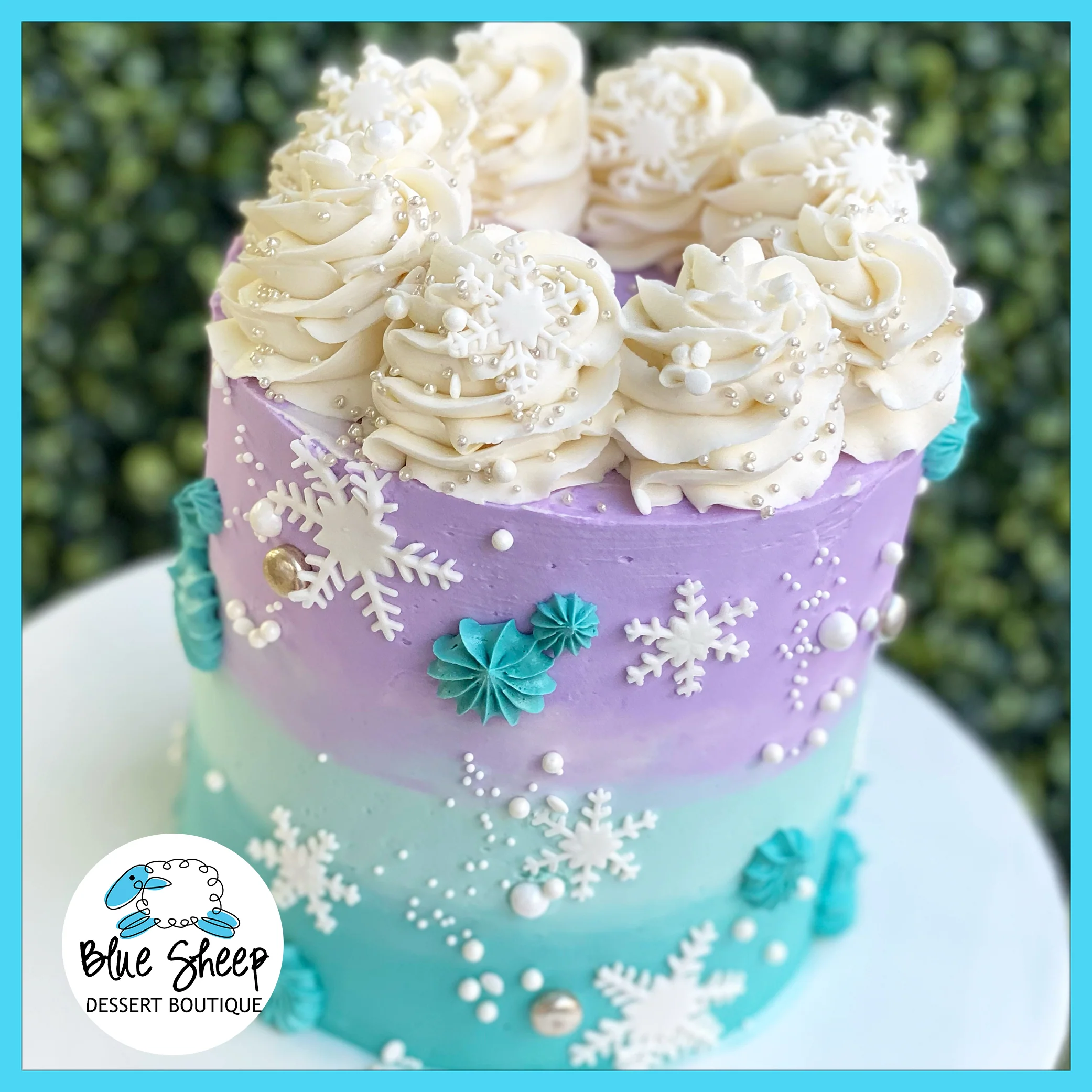 Fancy Flurries Birthday Cake