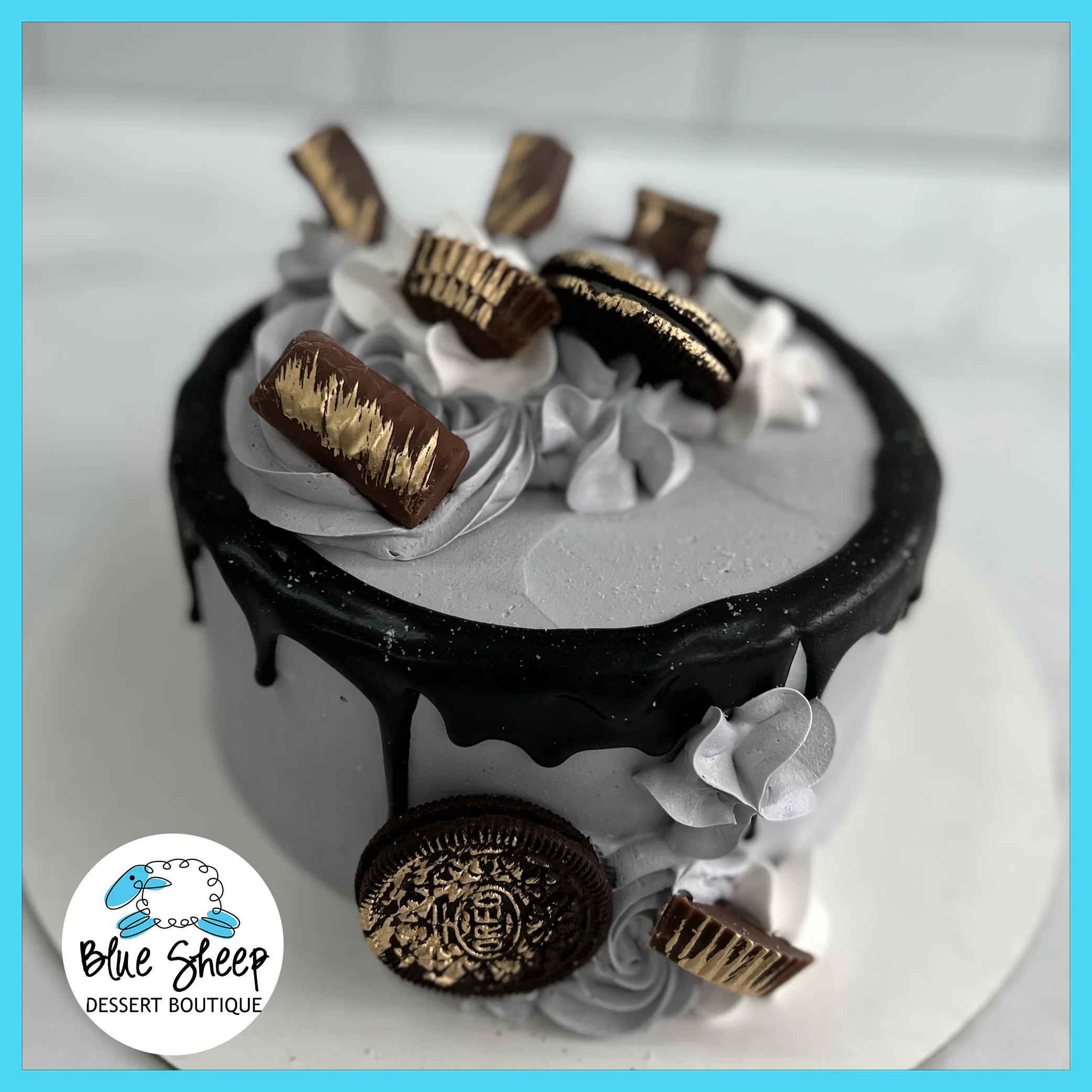 Gorgeous-In-Grey Ice Cream Cake