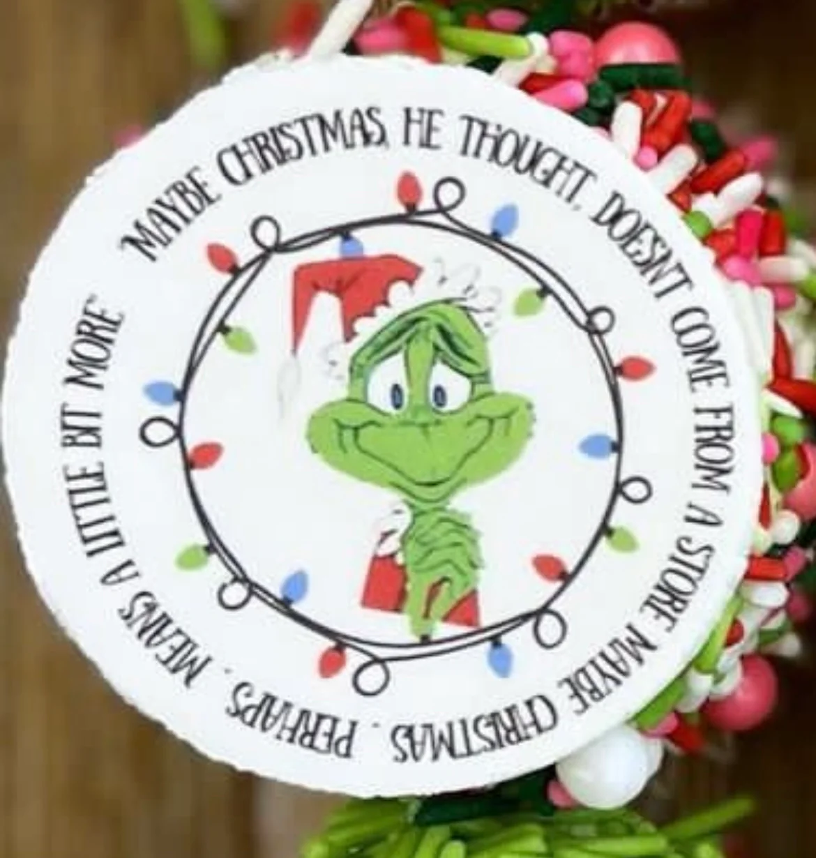 Grinch Printed Cupcake