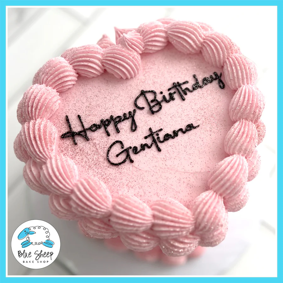 Happy Birthday Heart Shaped Cake