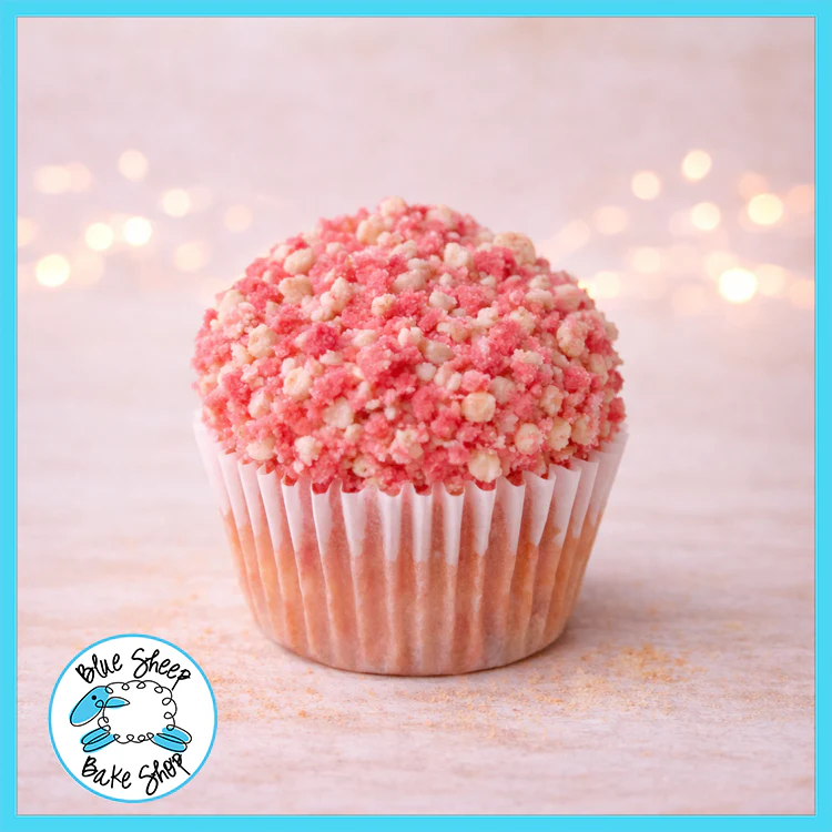 Strawberry Crumble Cupcake