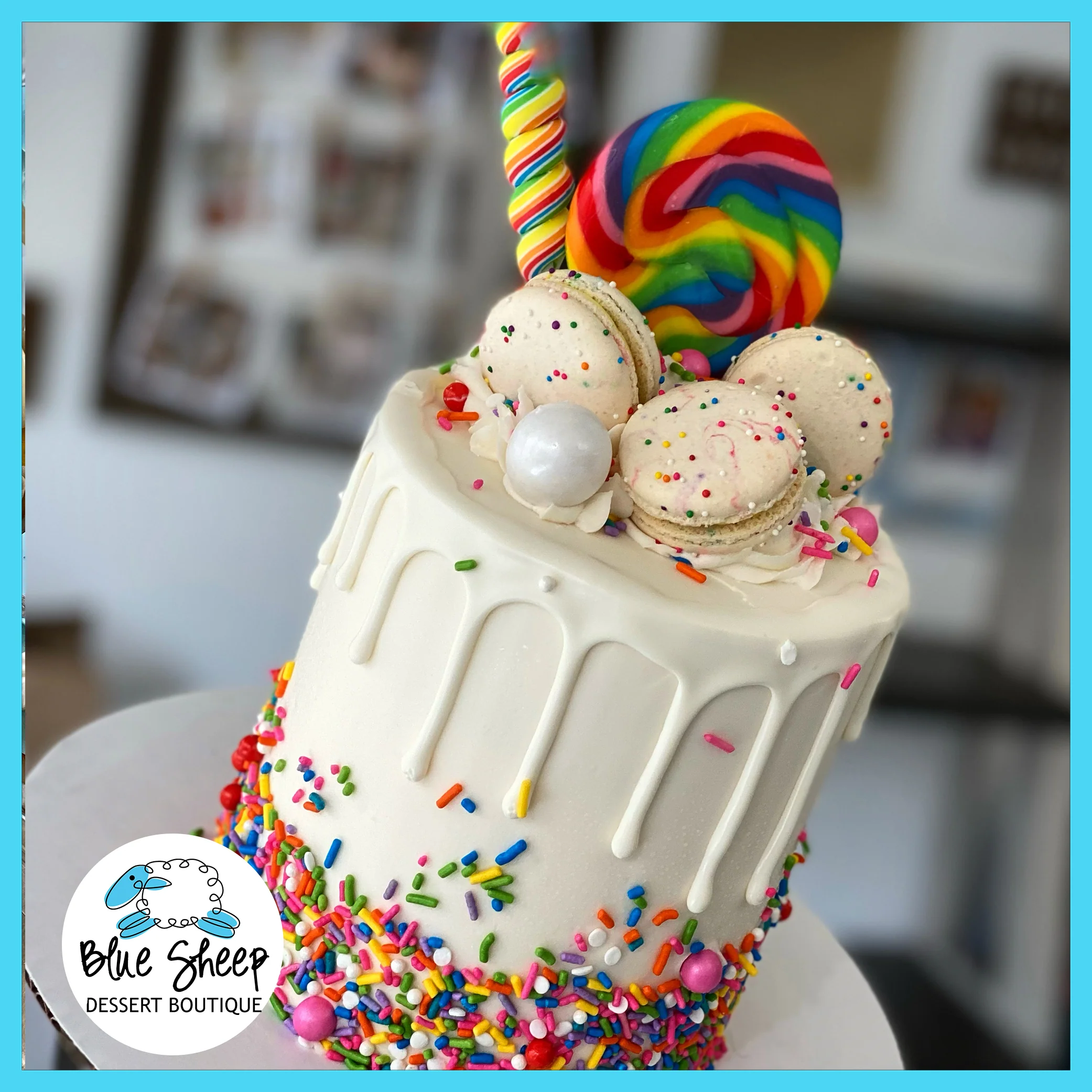 Over the Rainbow Birthday Cake