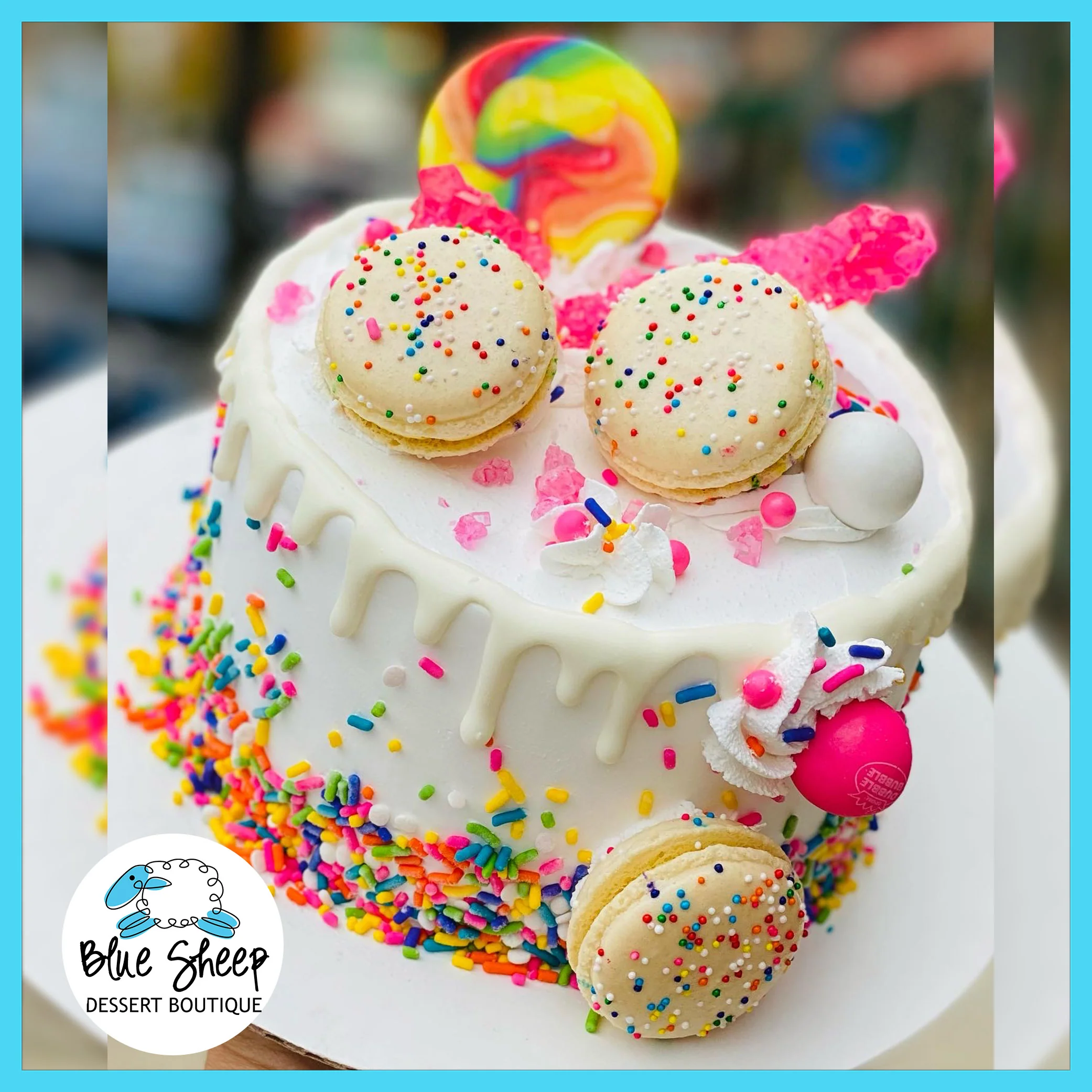 Over the Rainbow Ice Cream Cake