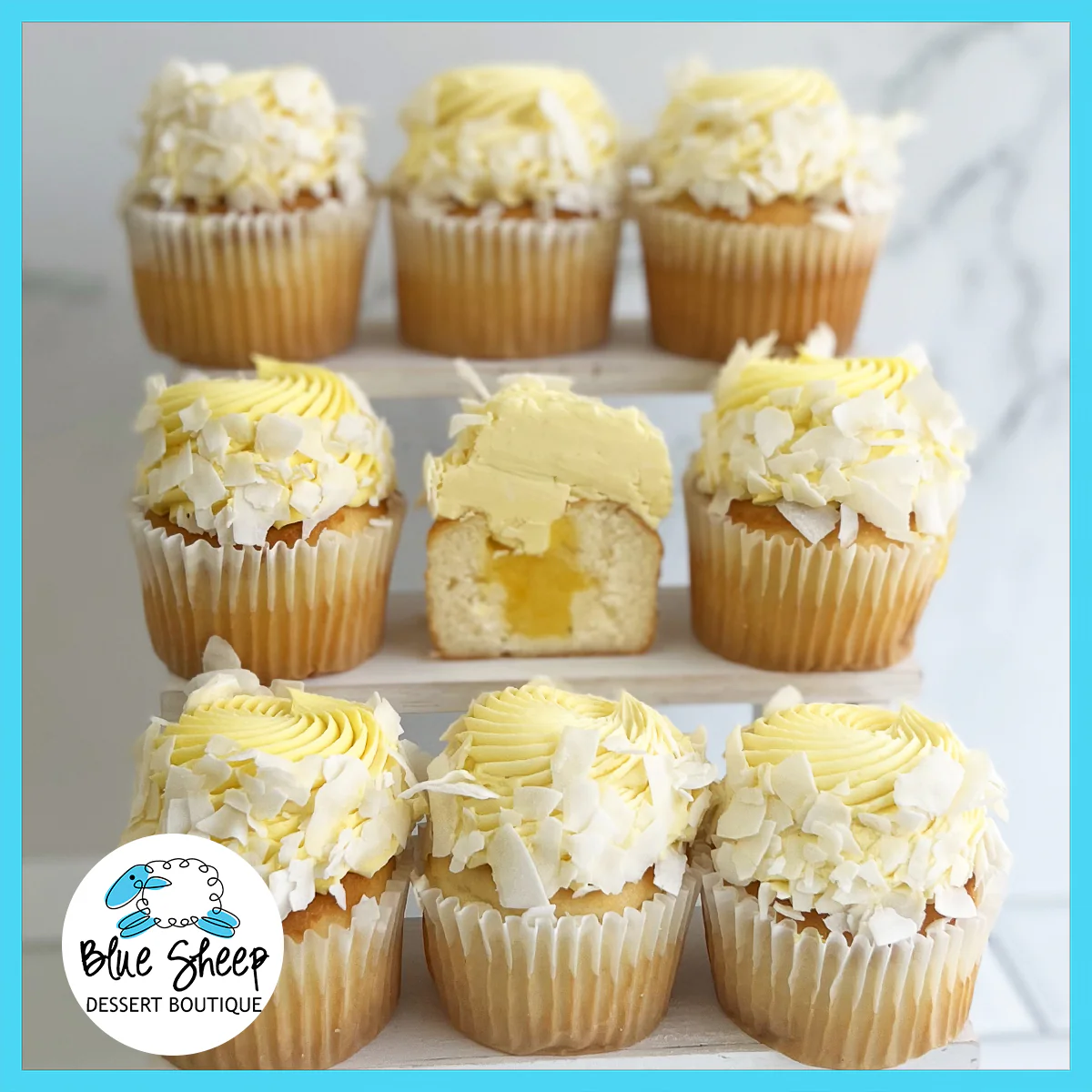 Piña Colada Cupcake - STUFFED
