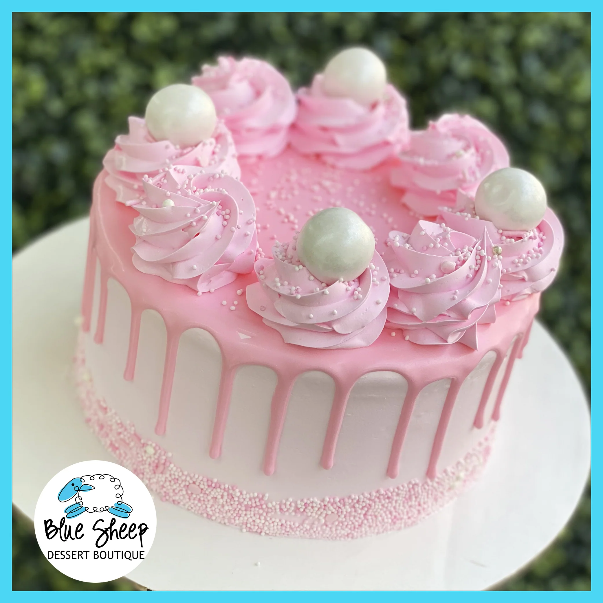 Pink Pearls Ice Cream Cake
