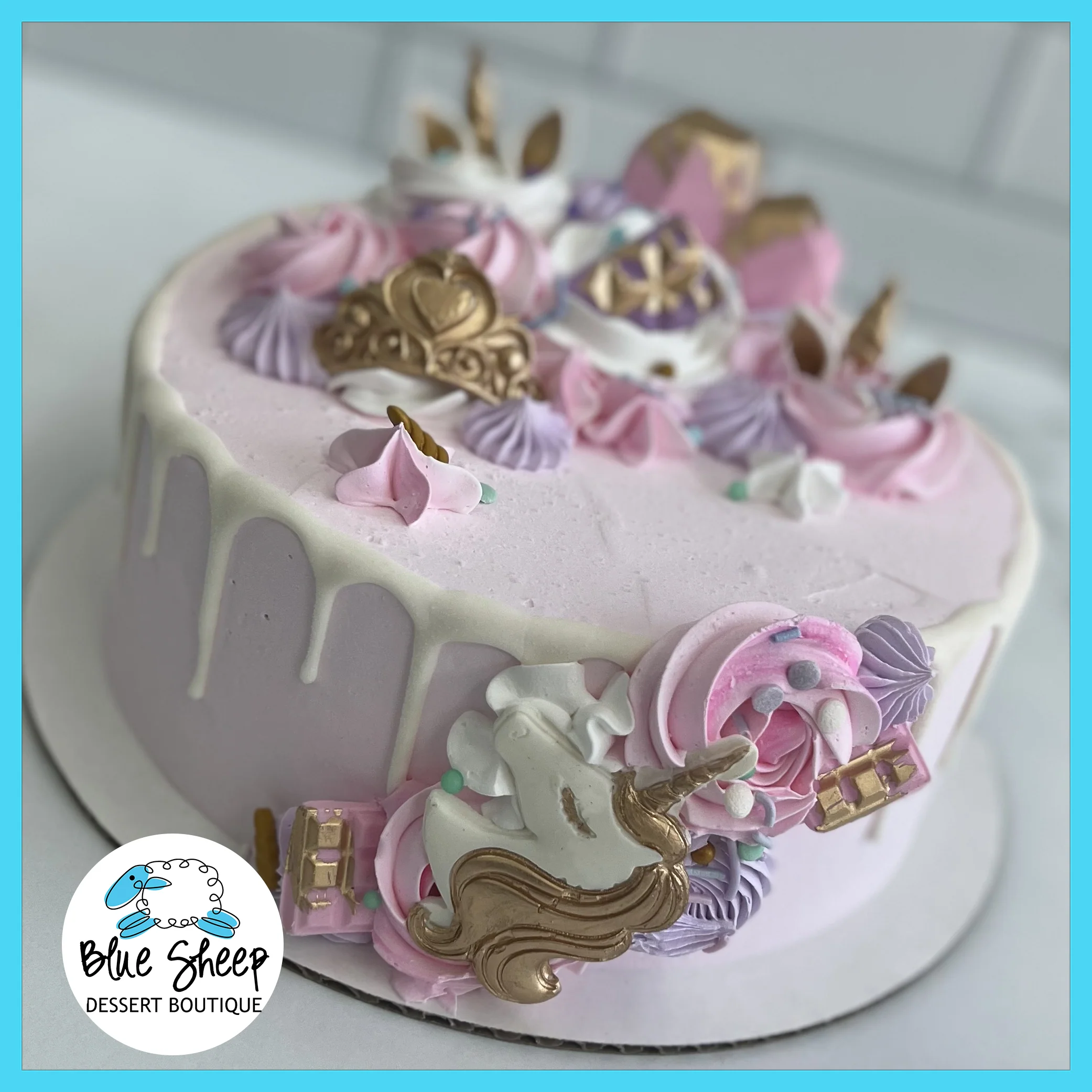 Princess Unicorn Ice Cream Cake