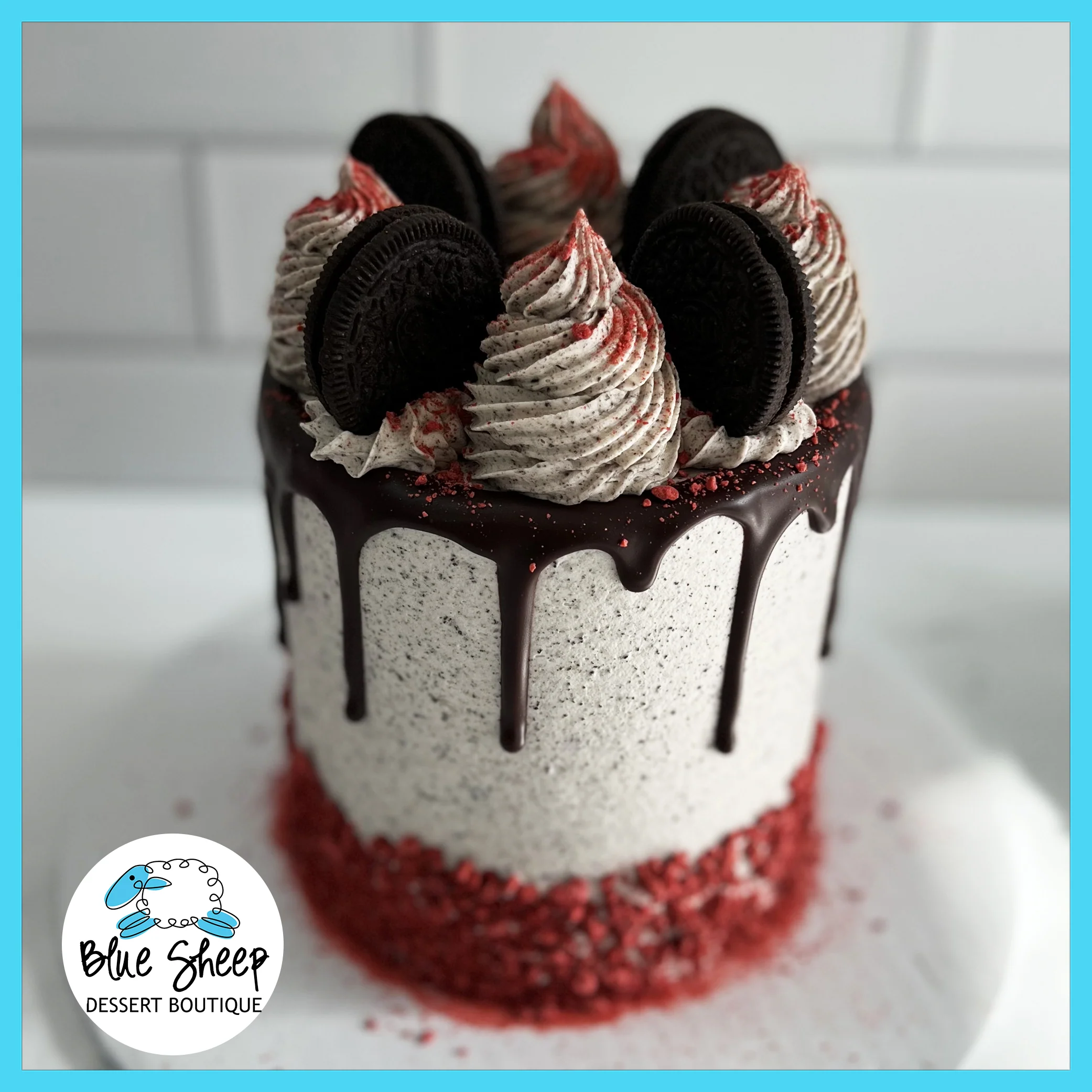 Red Velvet Oreo Birthday Cake