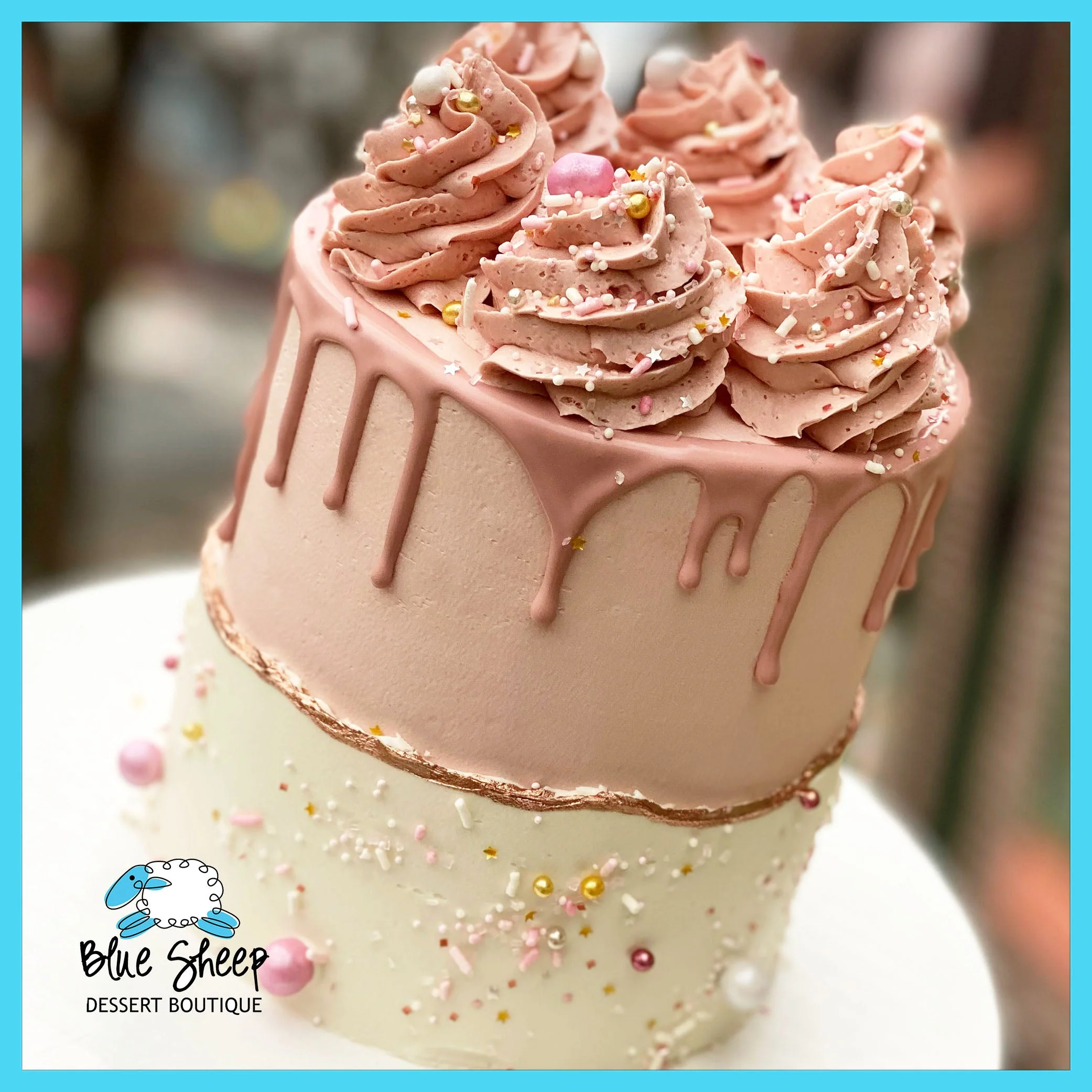 Rose Gold Viva Glam Cake - Gluten Free