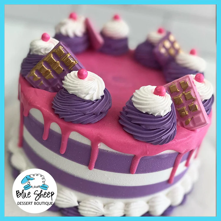 Sweet Stripes Ice Cream Cake