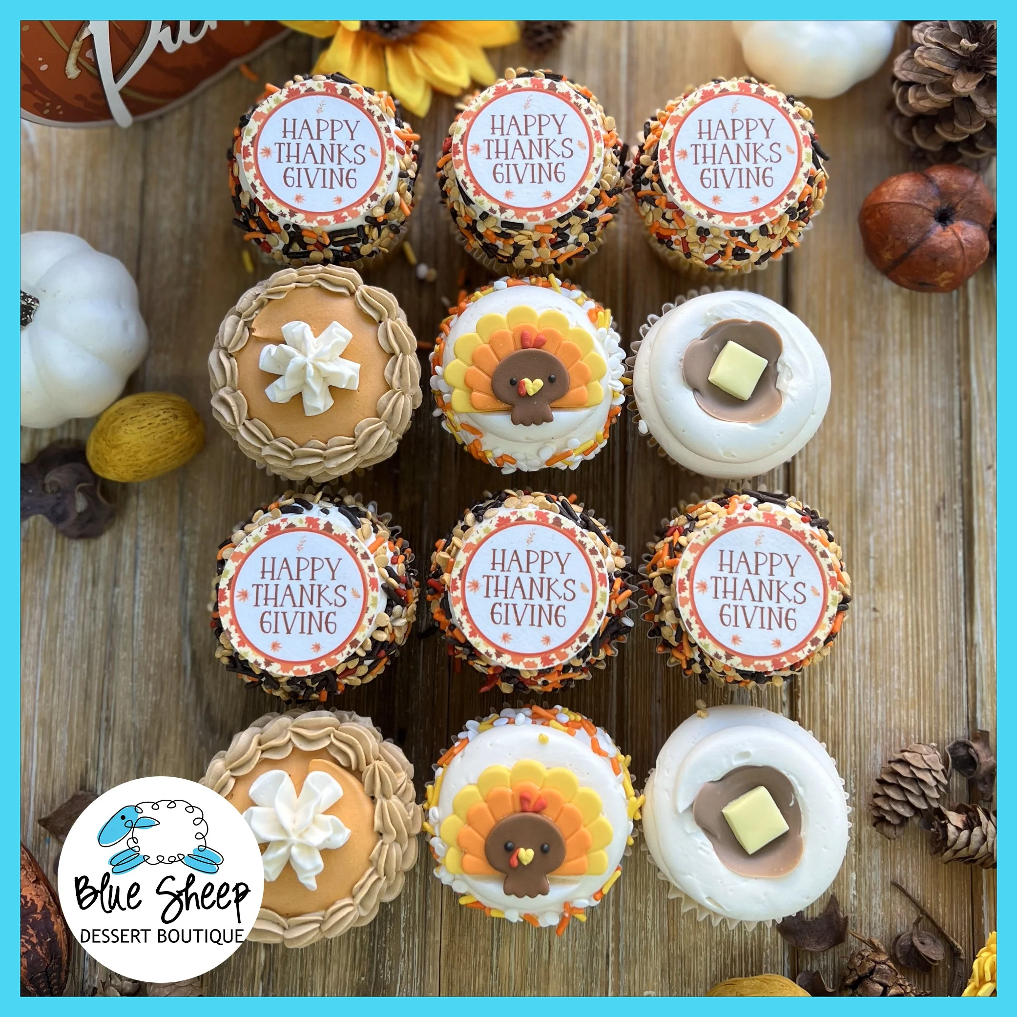 Thanksgiving Cupcakes - 12 Count