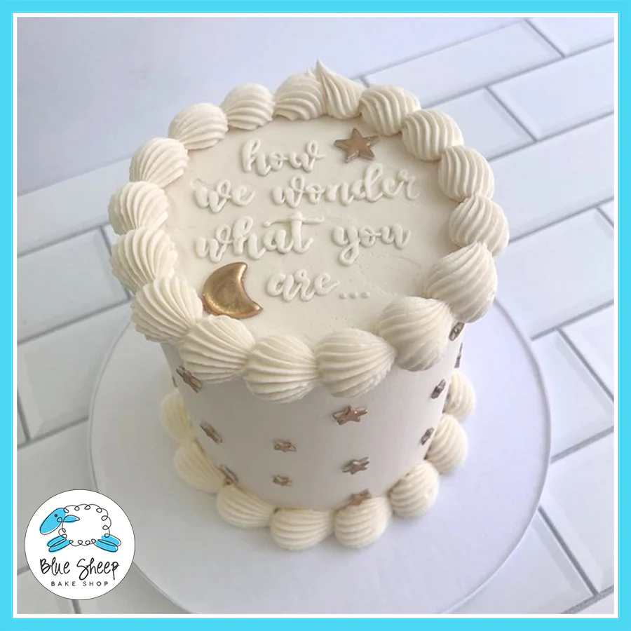 Twinkle Twinkle Gender Reveal Cake