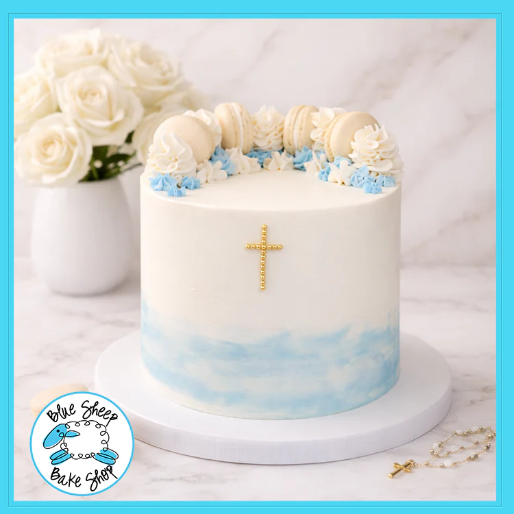 Watercolor Communion Cake
